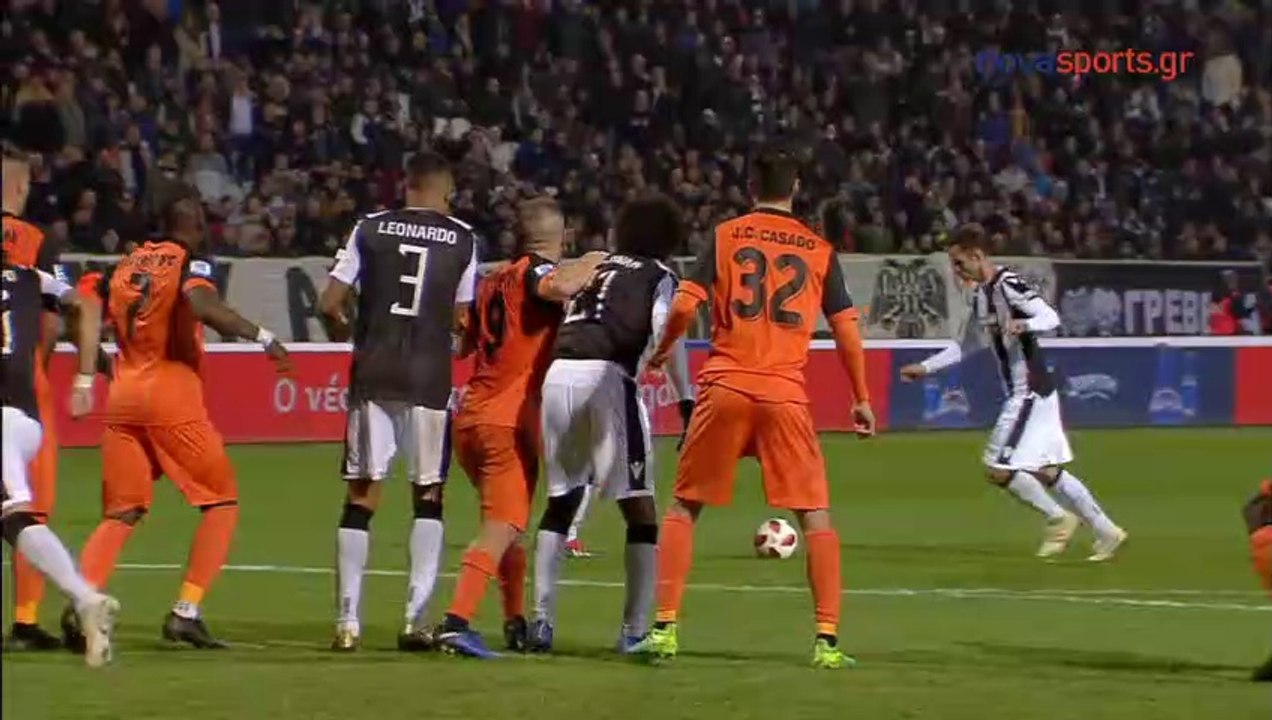 2-0 Mauricio AMAZING Goal - PAOK 2 - 0 Xanthi FC 24.01.2018 [HD]