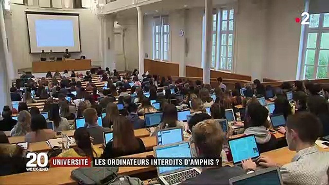 Université : les ordinateurs interdits des amphithéâtres ?