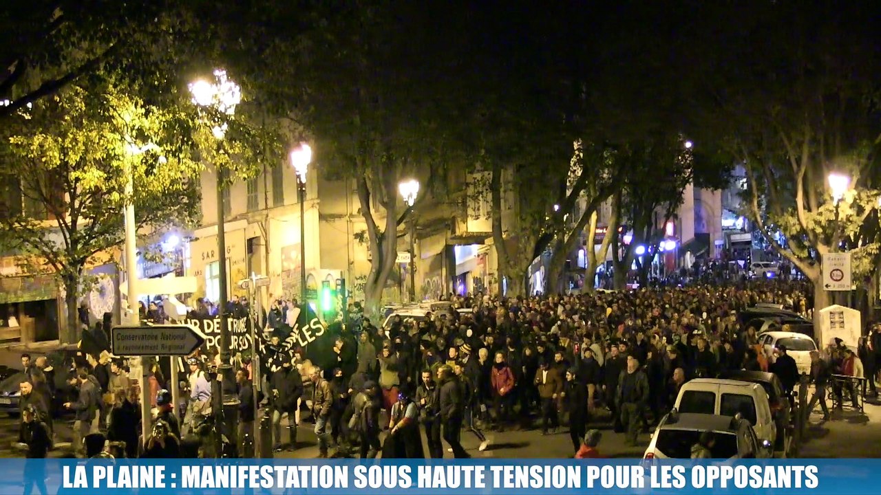 Marseille  : manifestation sous haute tension à la Plaine pour les opposants au projet de requalification