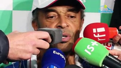Coupe Davis 2018 - France-Croatie - Quand Yannick Noah y croit encore : "Il y a plein d'options pour la France dimanche !"
