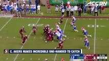 FSU RB Cam Akers Makes Incredible One-Handed TD Catch vs. Florida