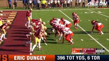 Syracuse QB Eric Dungey's Career Performance vs. Boston College