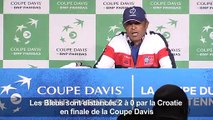 Coupe Davis/finale: la France menée 2-0 par la Croatie