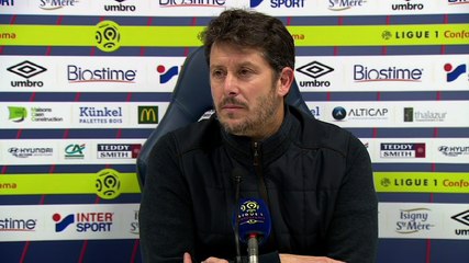Conférence de presse Fabien Mercadal après SMCaen / AS Monaco