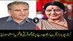 Indian EAM Sushma Swaraj thanks Pakistani foreign minister
