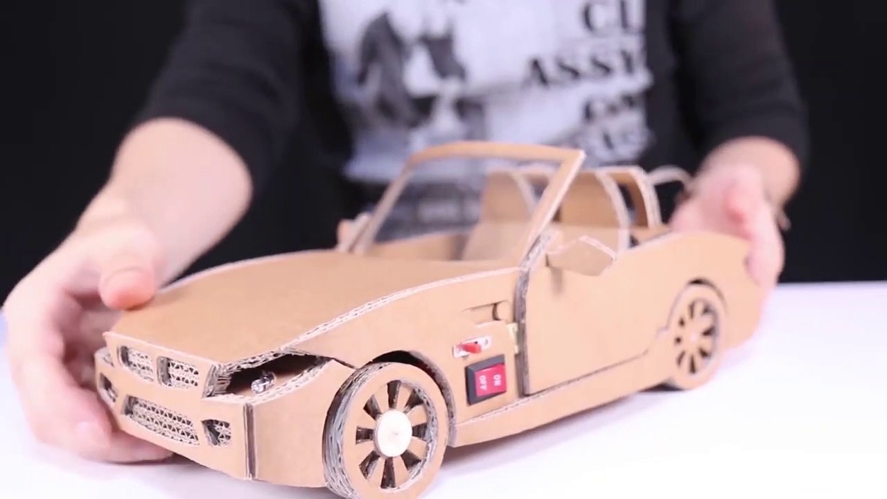 How to make RC Car(BMW Z4) - Amazing Cardboard DIY