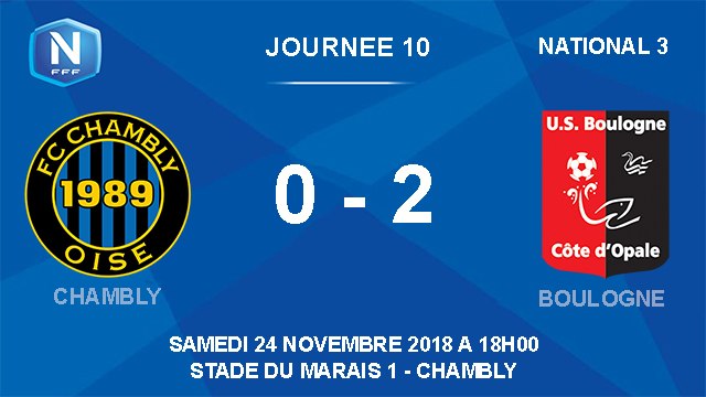 [NATIONAL 3] J10 Résumé Chambly - USBCO