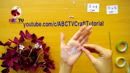 ABC TV   How To Make Purple Shamrock Paper Flower From Crepe Paper - Craft Tutorial
