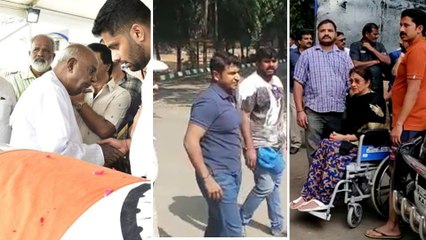 Ambareesh, Kannada Actor Demise : ಅಂಬಿ ನೋಡಲು ಕಂಠೀರವ ಸ್ಟುಡಿಯೋಕ್ಕೆ ಸಿನಿಸ್ಟಾರ್‍ಗಳ ಆಗಮನ