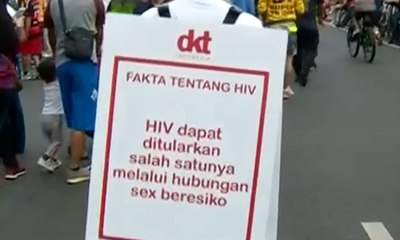 Di Car Free Day Jakarta Ada Peringatan Hari AIDS Sedunia 2018