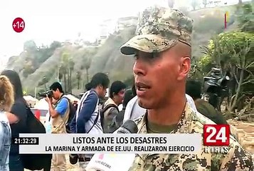 Marina de Guerra y armada de EE.UU realizaron exhibición en Chorrillos