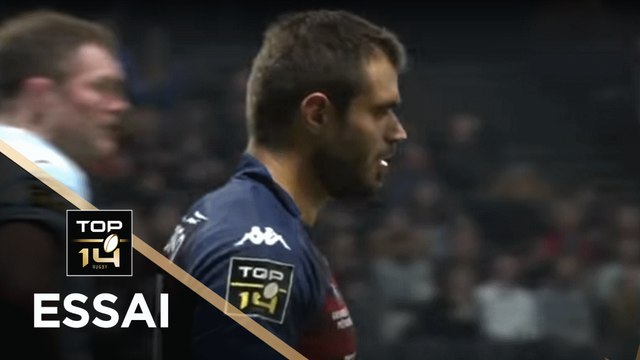 TOP 14 - Essai Gaëtan GERMAIN (FCG) - Racing 92 - Grenoble - J10 - Saison 2018/2019