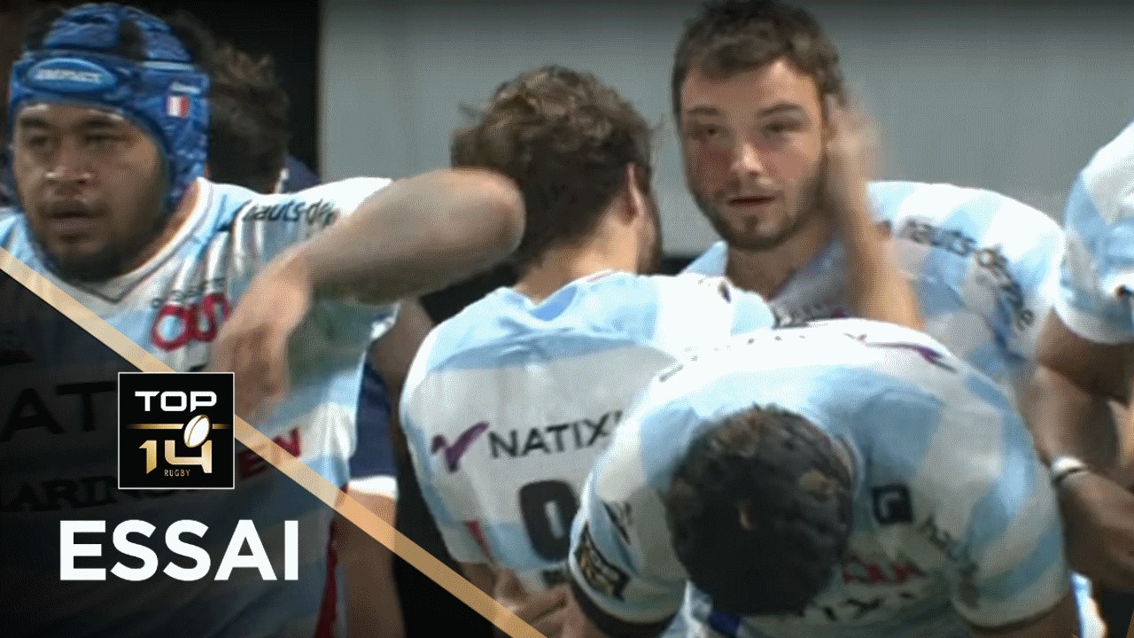 TOP 14 - Essai Olivier KLEMENCZAK (R92) - Racing 92 - Grenoble - J10 - Saison 2018/2019