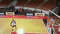 FC Bayern München stars show off their skills... on the basketball court!