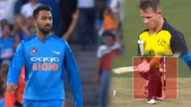 India VS Australia 3rd T20: Krunal Pandya traps D'Arcy Short for 33 | वनइंडिया हिंदी