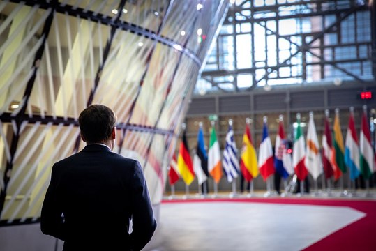 Déclaration du Président de la République Emmanuel Macron à son arrivée au sommet extraordinaire sur le Brexit