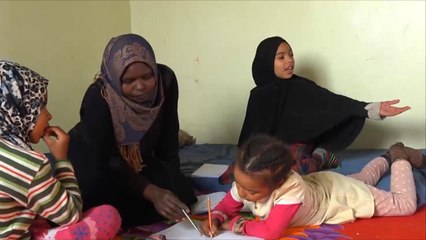 عائلة سودانية تقطعت بها السبل في سوريا