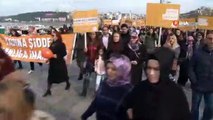 25 Kasım Kadına Yönelik Şiddetle Mücadele Günü'nde 500 kişinin katılımıyla yürüyüş düzenlendi