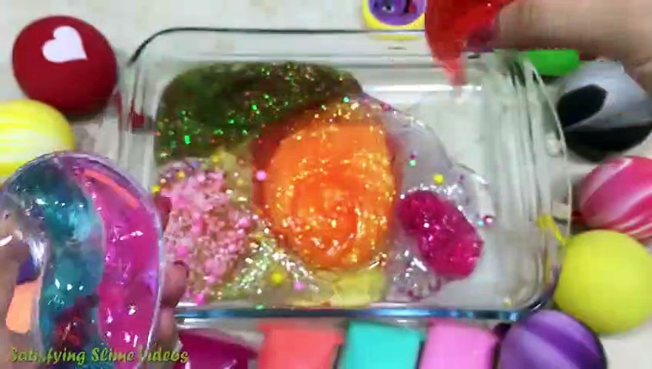 Mixing Random Things into Store Bought Slime | Relaxing Slime With Balloons !