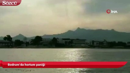 Bodrum’da hortum paniği