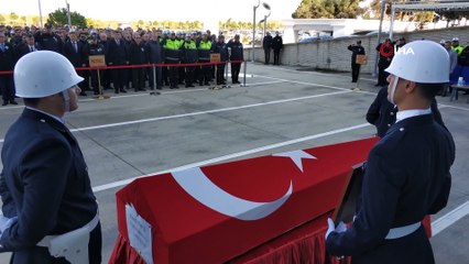 Kendini vuran polis için tören düzenlendi