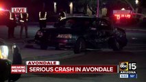 Three victims critically injured in crash at 107th Avenue and McDowell