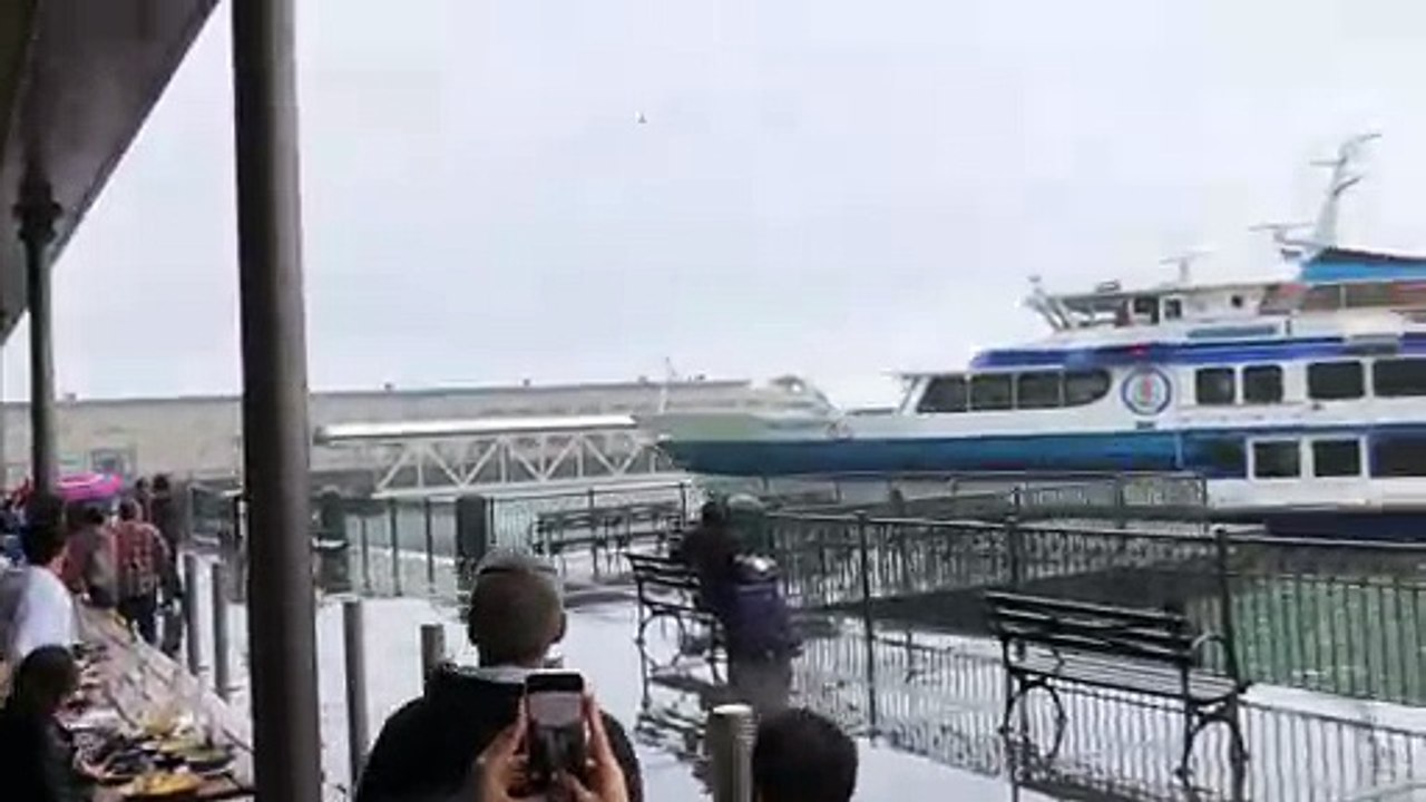 Ferry Crashes into Pier