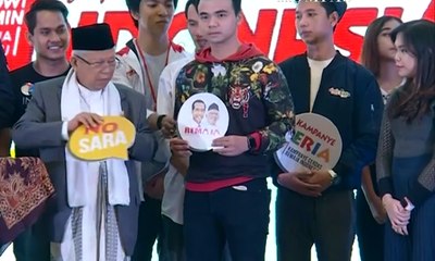 Ma'ruf Amin Hadiri Festival Relawan Milenial