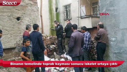 İnşaat temelinden iskelet çıktı
