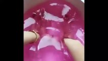 Jiggly watery slime - Most satisfying slime ASMR video compilation