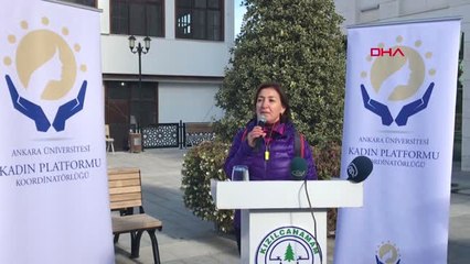 Ankara Kızılcahamam'da 'Kadına Yönelik Şiddete Hayır' Yürüyüşü