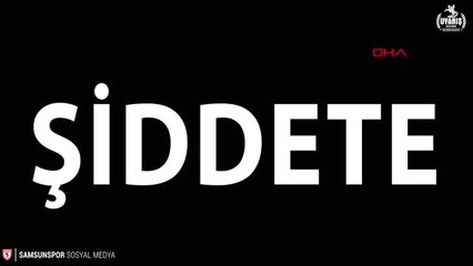Spor Yılport Samsunsporlu Oyuncular 'kadına Şiddete Hayır' Dedi