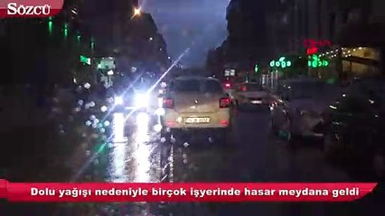 Bingöl'de 5 dakikalık dolu yağışı, hayatı felç etti