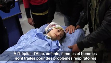 Des Syriens soignés après une attaque aux "gaz toxiques" (2)