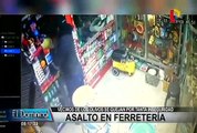 Los Olivos: cámaras de seguridad registran asalto a ferretería