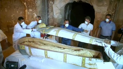 Archaeologists unveil ancient Luxor tomb, open closed coffin for first time