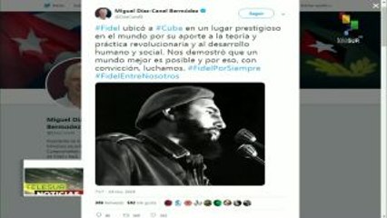 Díaz-Canel: Fidel nos demostró que un mundo mejor es posible