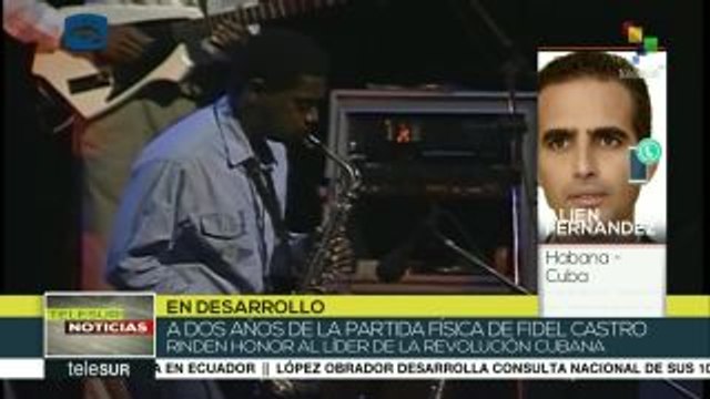 Cuba: vigilia y homenaje a dos años del deceso de Fidel Castro