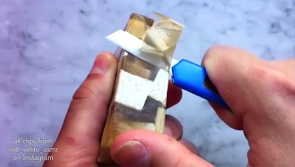 Soap Cutting! Painted Soaps! Satisfying ASMR Video! #18