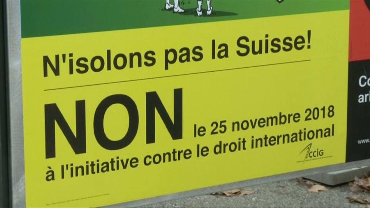 Suiza vota en referéndum someterse a los tratados internacionales