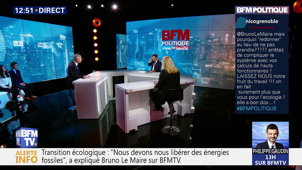 Le mot de la fin: "Les difficultés seront résolues si nous permettons à ceux qui travaillent de vivre dignement de leurs activités", Bruno Le Maire