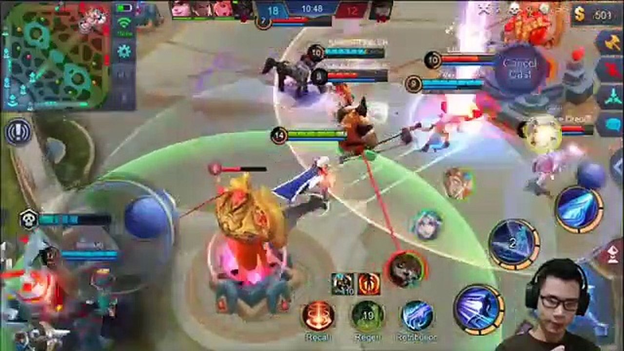 AKSI KETIKA JESS NO LIMIT PAKAI LANCELOT - SAVAGE DI BASE MUSUH MOBILE LEGENDS INDONESIA