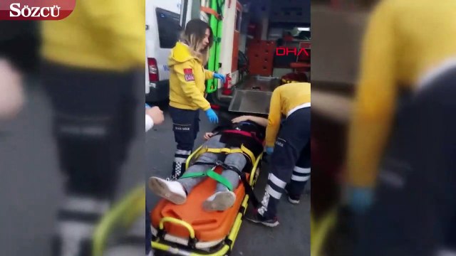 Kontrolden çıkan araç kaldırımdaki ağaçlara ezerek bahçeye uçtu