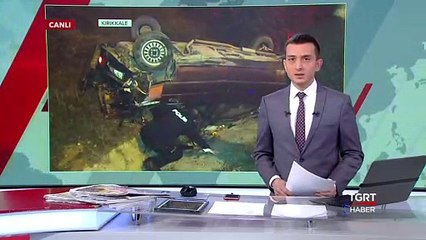 Takla Atan Araç Su Kanalına Devrildi  tgrthaber