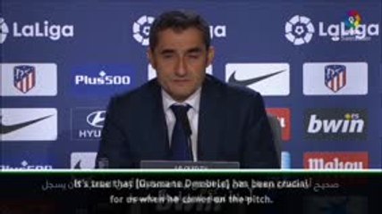 كرة قدم: الدوري الإسباني: فالفيردي يشيد بموهبة ديمبلي