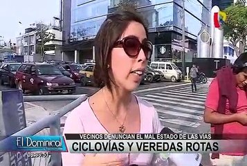 San Isidro: vecinos denuncian el mal estado de las vías