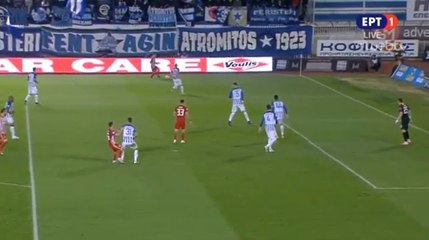 Daniel Podence requests a penalty after getting hit by Giannoulis (34') - Atromitos vs Olympiakos 25.11.2018 [HD]