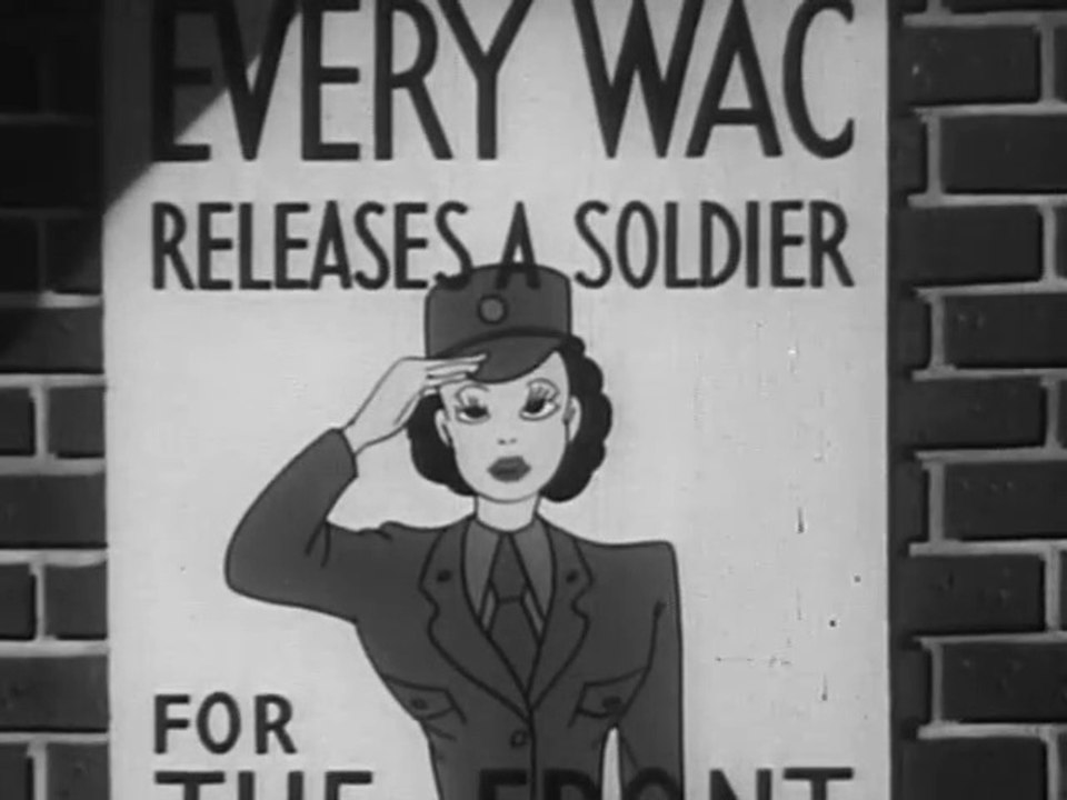 Private SNAFU "The Home Front" 1943 US Army Cartoon Mel Blanc, Frank Tashlin, World War II