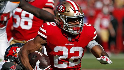 Breida breaks through tackles for 21-yard gain