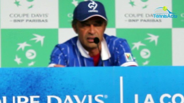 Coupe Davis 2018 - Les regrets de Yannick Noah, c'est Gaël Monfils : Je n'ai pas trouvé les clés pour aider Gaël Monfils